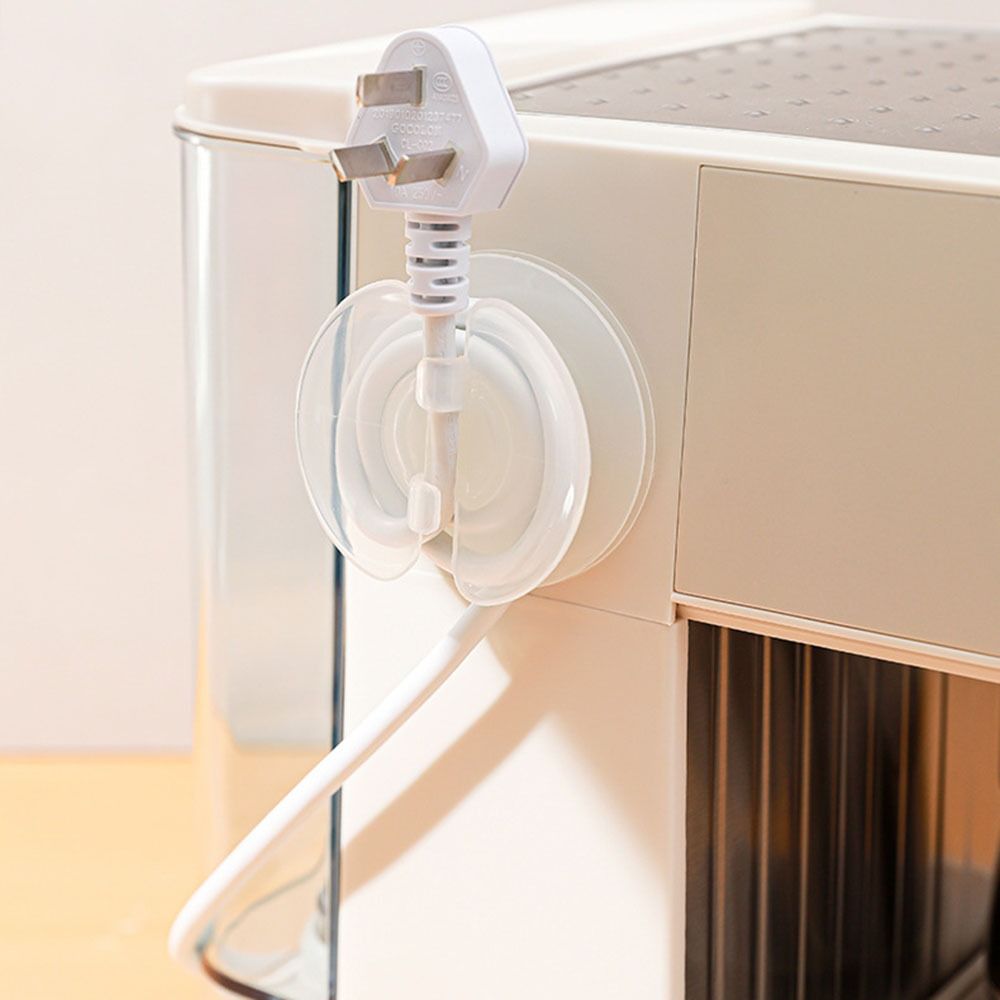 4 Pcs Self Adhesive Round Storage Case Wire Management Wire Fixing Clip Cord Organizer  Wall Mount