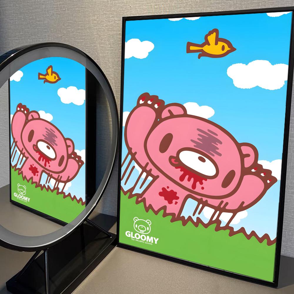 Cartoon G-gloomy Bear Poster Home Furnishing decoration Highend Kraft paper Poster Wall Painting Home Living Room Decoration