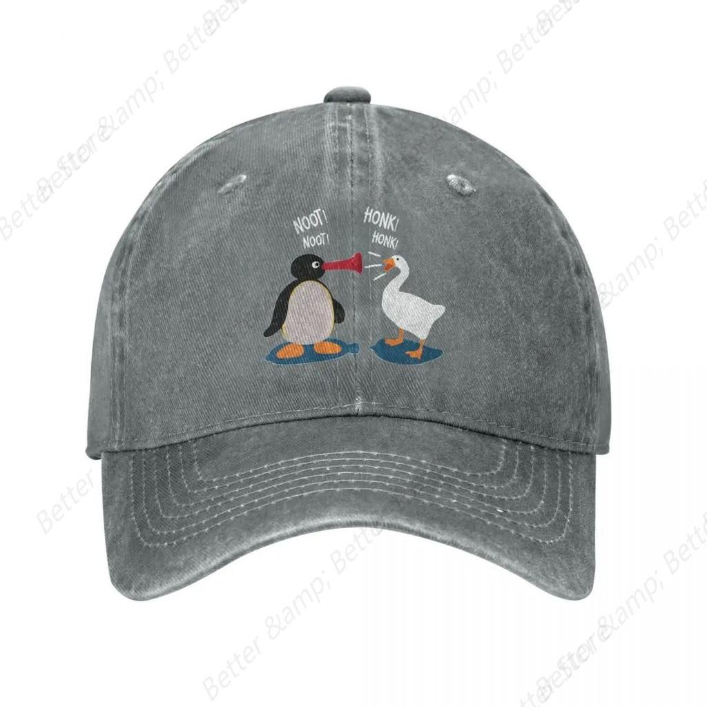 Noot Honk Baseball Caps Vintage Distressed Denim Washed Pingu Pinga Penguin Sun Cap for Men Women All Seasons Travel Hats