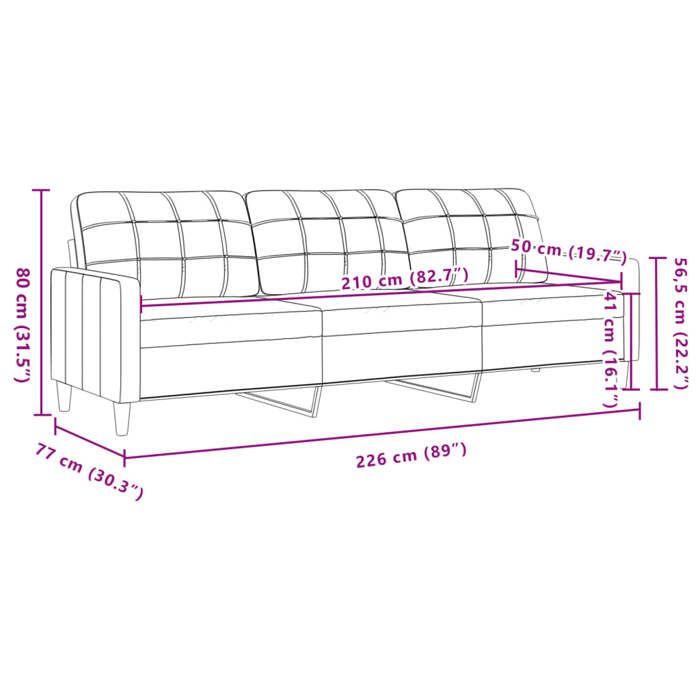 VidaXL Ensemble de canapés 2 pcs avec coussins décoratifs marron tissu, canapé, siège de canapé, canapé relax, canapé 3278338
