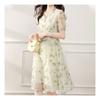 Navava Short Sleeve Dress Romantic Fresh Flower No364
