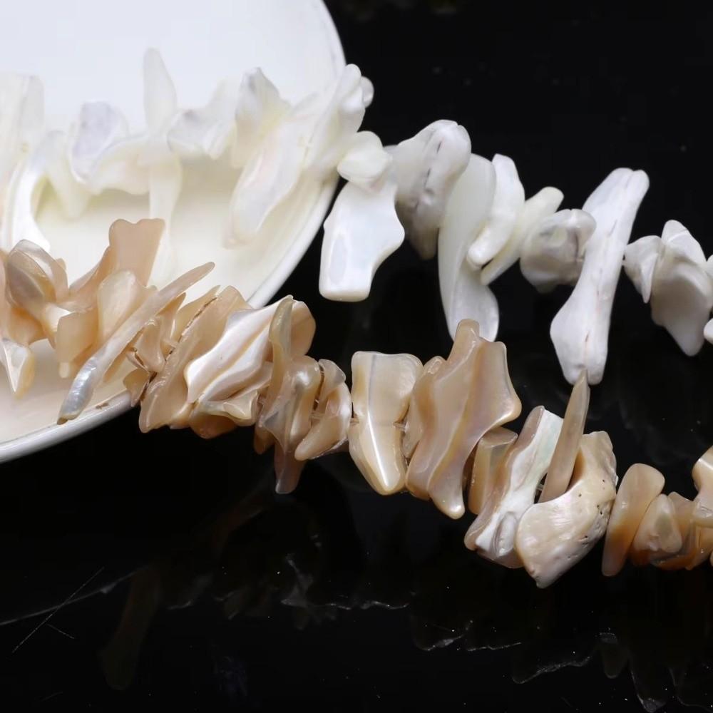 Irregular Freshwater Shell Beading Large Long String Bead  Necklaces Bracelet Accessories