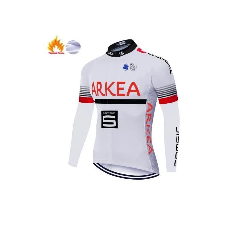 Unisex Fleece Cycling Jacket Road Mountain Biking Winter Warm Long Sleeve Outdoor Sportswear