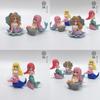 Cute Mermaid Pvc Car Decoration Figure Wholesale Aquarium Accessory