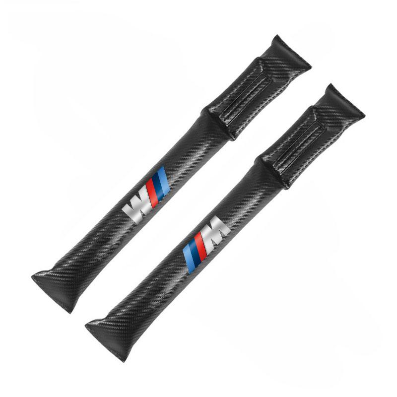 EUCQ6 2Pcs Car Seat Gap Filler Strip Soft Pads Leather Auto Accessories For BMW E46 E90 E60 F30 F10 E39 E36 F20 G30 G20 X3 X4 X5 X6 X7