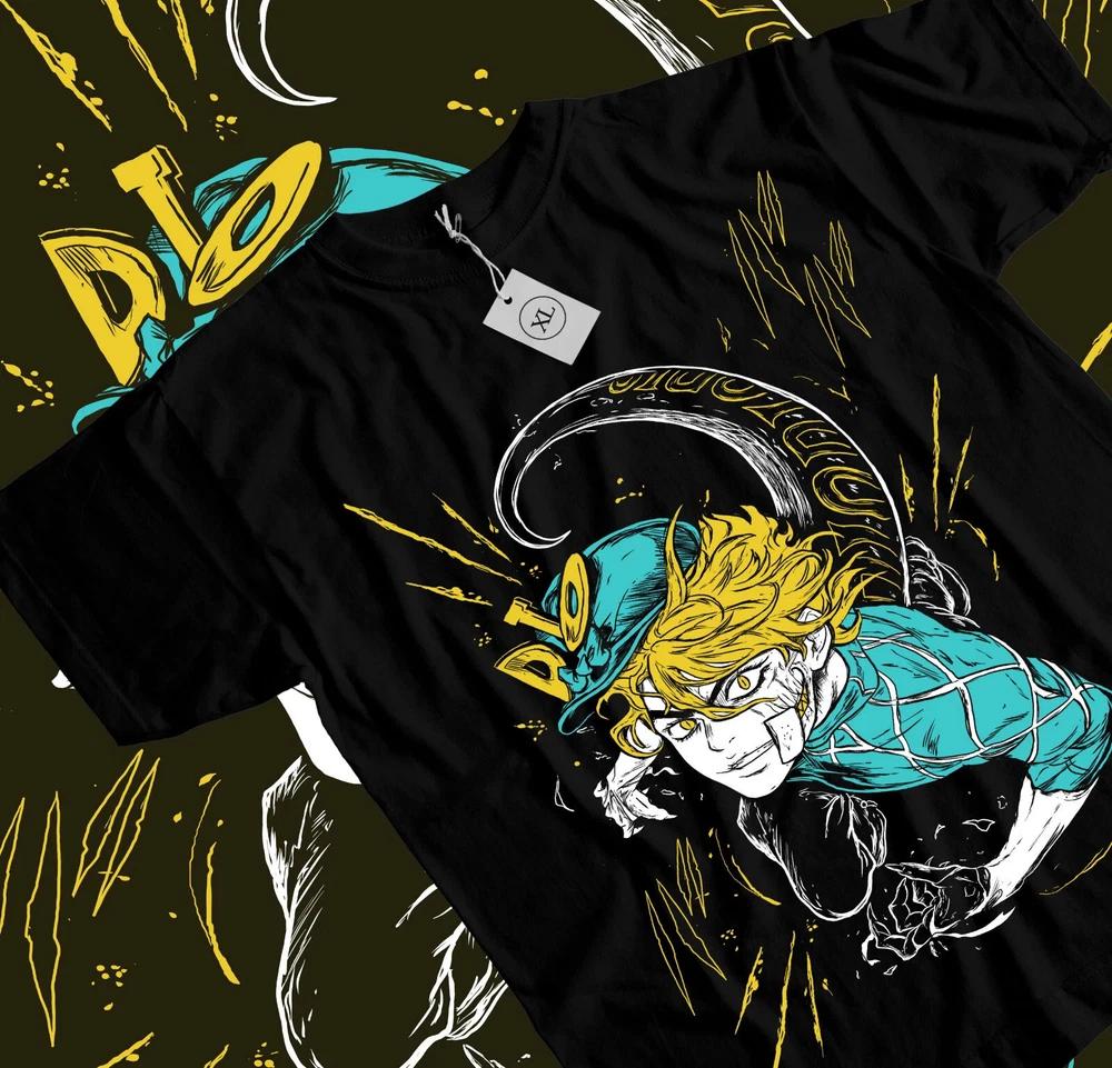 Anime Jojos Bizarre Adventure Diego Brando Graphic Black TShirt Size S4XL S