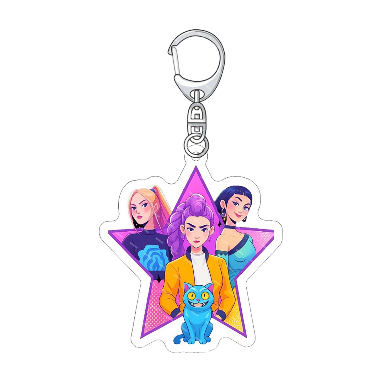 

Периферийный акриловый брелок для ключей в стиле корейского аниме от Netflix One Size