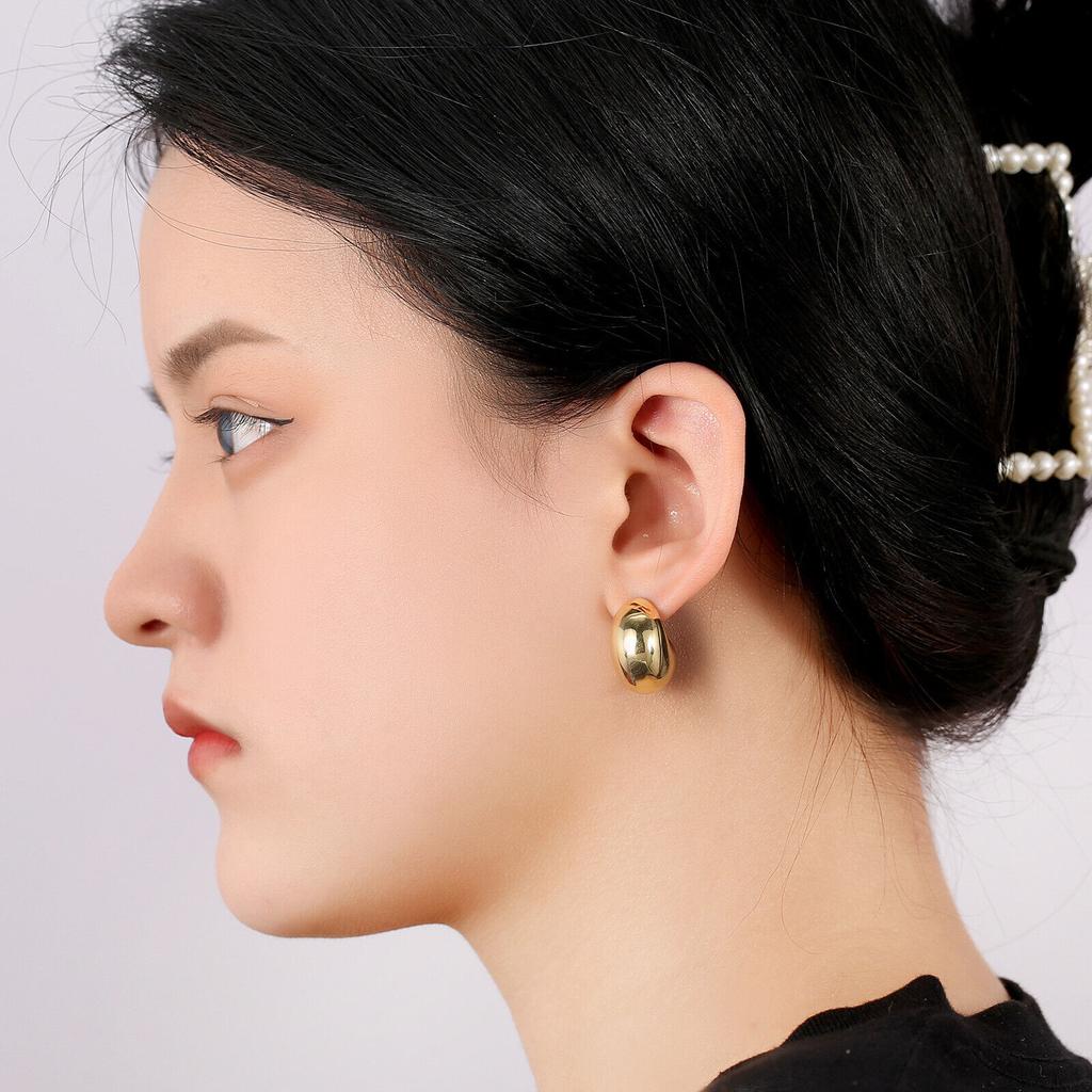 Gold Hoop Earrings for Women Earring for Teen Girls Big Lightweight Teardrop Earrings