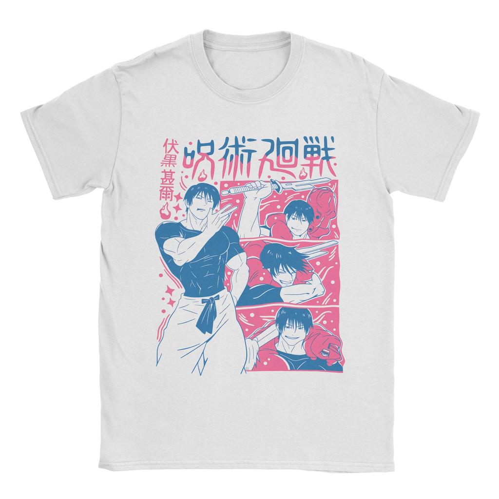 Toji Fushiguro JJK Anime Cotton T Shirt For Couple Beach T Shirts O Neck Trendy Cool Tee Shirt Oversized Hot Sale Clothes