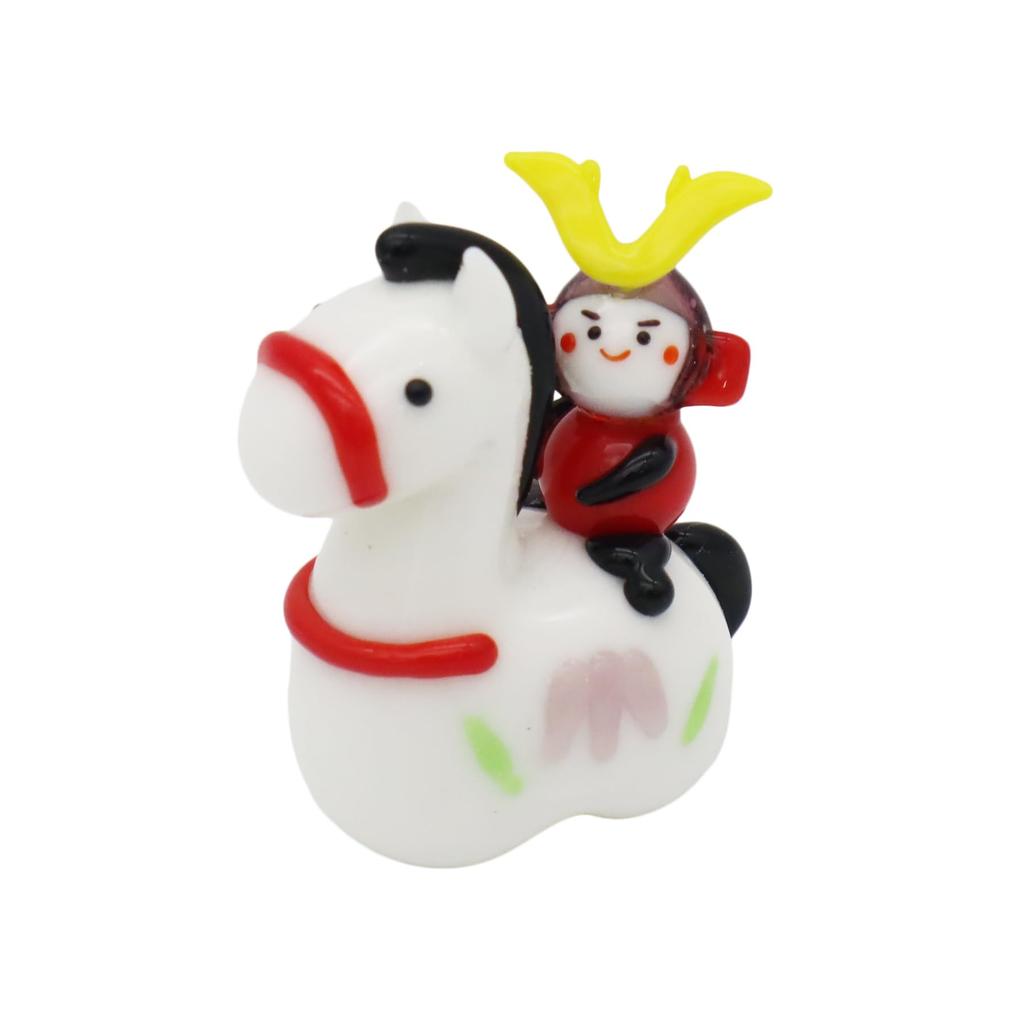 Four Cart Cute Handmade Glass Craft Day Horseback Warrior Children's