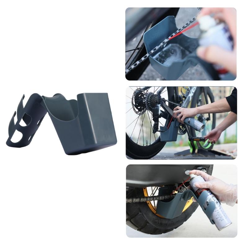 Motorrad Fahrrad Öl Schmutz Aufbewahrungsbox Mit Abnehmbarer Kette Reinigungsöl Spritzschutz Werkzeug Einfache Reinigung Und Wartung