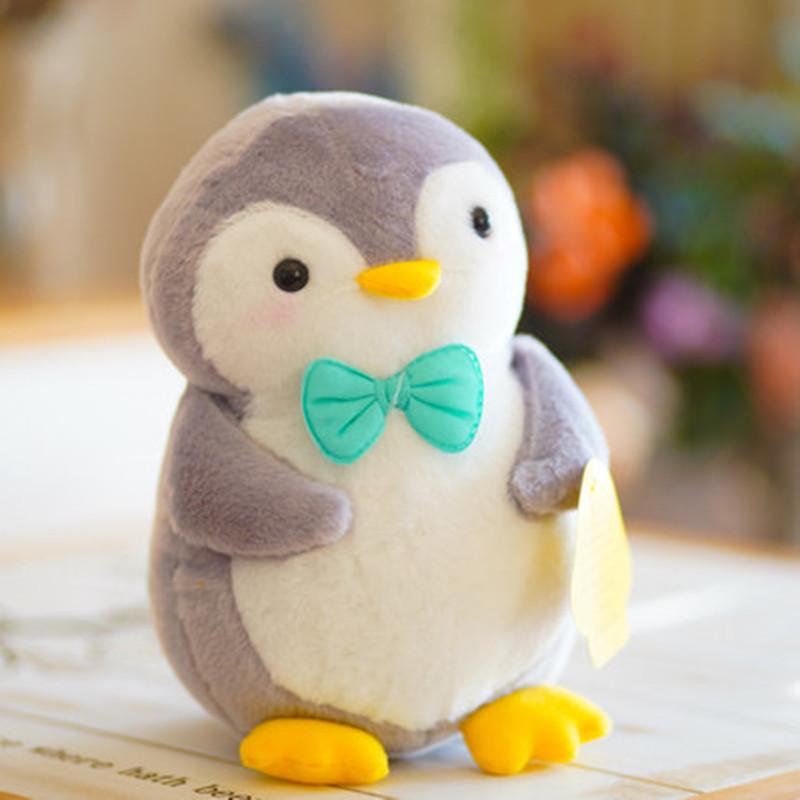 Super cute little Q penguin doll girl plush toy small doll bed baby sleeping throw pillow soothing doll