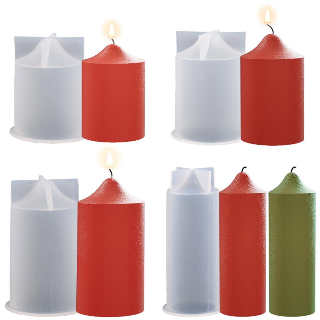Cylinder Candle Silicone Mold for Candle Making,Pillar Aromatherapy Candle Resin Mould Epoxy Resin Casting Mold for Soap