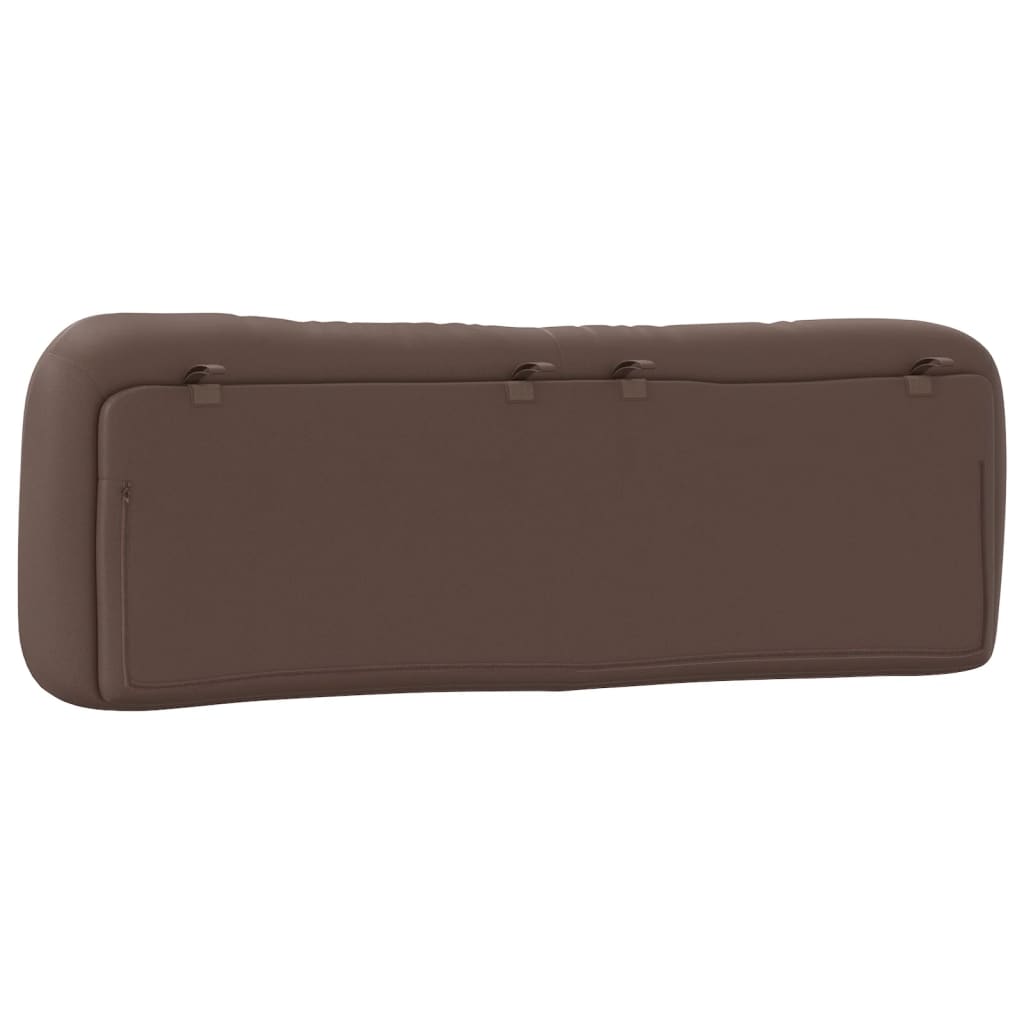 Vidaxl Headboard Pillow, Brown, 160 Cm, Faux Leather