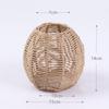 Imitation Rattan Gewebter Kunst-Lampenschirm Kunststoff-Rattan Kronleuchter-Lampenschirm B&B Hotel Restaurant Hängend High-End-Beleuchtung