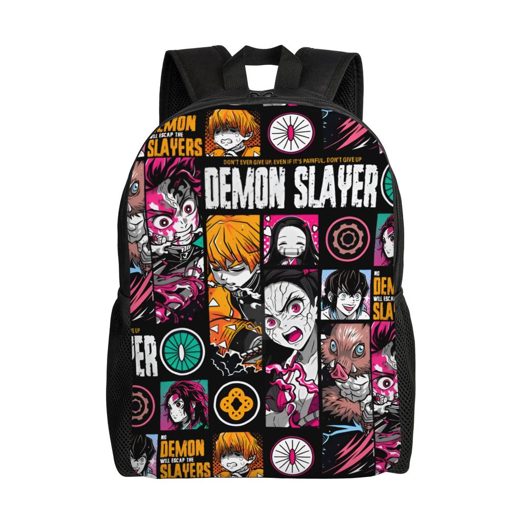Demon Slayers Backpack for Women Men Waterproof College School Kokushibo Bag Printing Bookbag