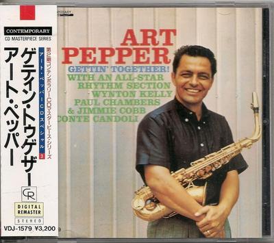 CD ART PEPPER  Gettin Together VDJ1579 Contemporary Re 1986 Japan Jazz Used