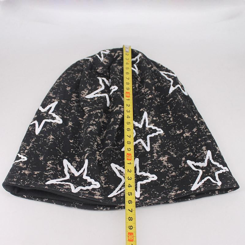 New Style Fashion Adult Men Women Spring Autumn Warm Beanies Skullies Big Star Bone Casual Hip Hop Girls Bonnet Outdoor Gorras