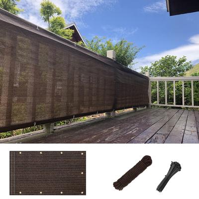 For Those Concerned About SEASONS Balcony Privacy Mocha Material Provides Privacy and UV Ideal for Apartment Fences and Allows for Good Ventilation