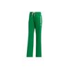 Originals X Sporty & Rich Collaboration Retro Sports Solid Color Elastic Logo Straight Leg Sweatpants Women Bottoms Green IB2154