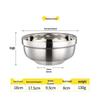 ZISIZ Double-Layer Insulated Stainless Steel Bowl Set
