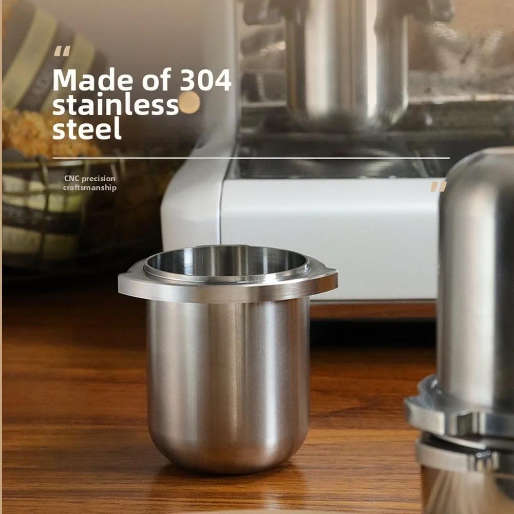 Stainless Steel Coffee Dosing Cup 7.5*7.5*10cm FOR BREVILLE Coffee Machines For BES876 Coffee Cup Replacement Accessories