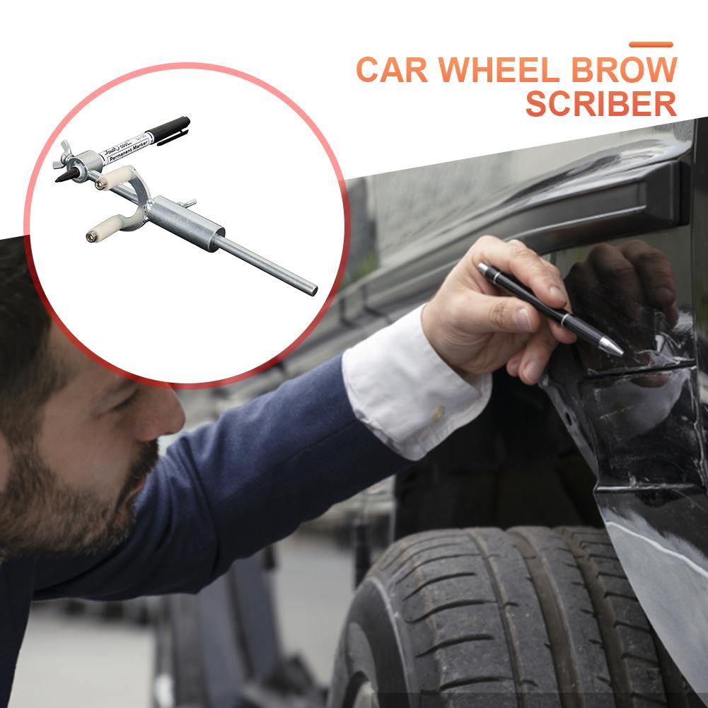 Car Wheel Brow Scriber Galvanized Iron Sheet Metal Dent Repair Tool Wheel Eyebrow Parallel Scriber Car Body Repair Tools