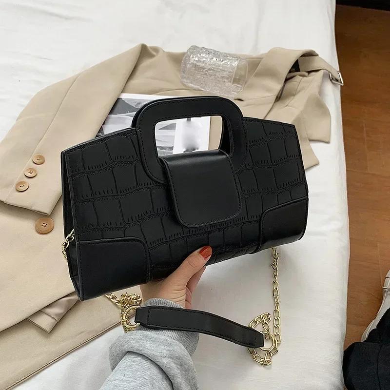 PU Leather Crossbody Bag Flap Women's Bags Adjustable Strap Handbag Ladies Brand Shoulder Bag Fashion Satchel Elegant Clutch Bag
