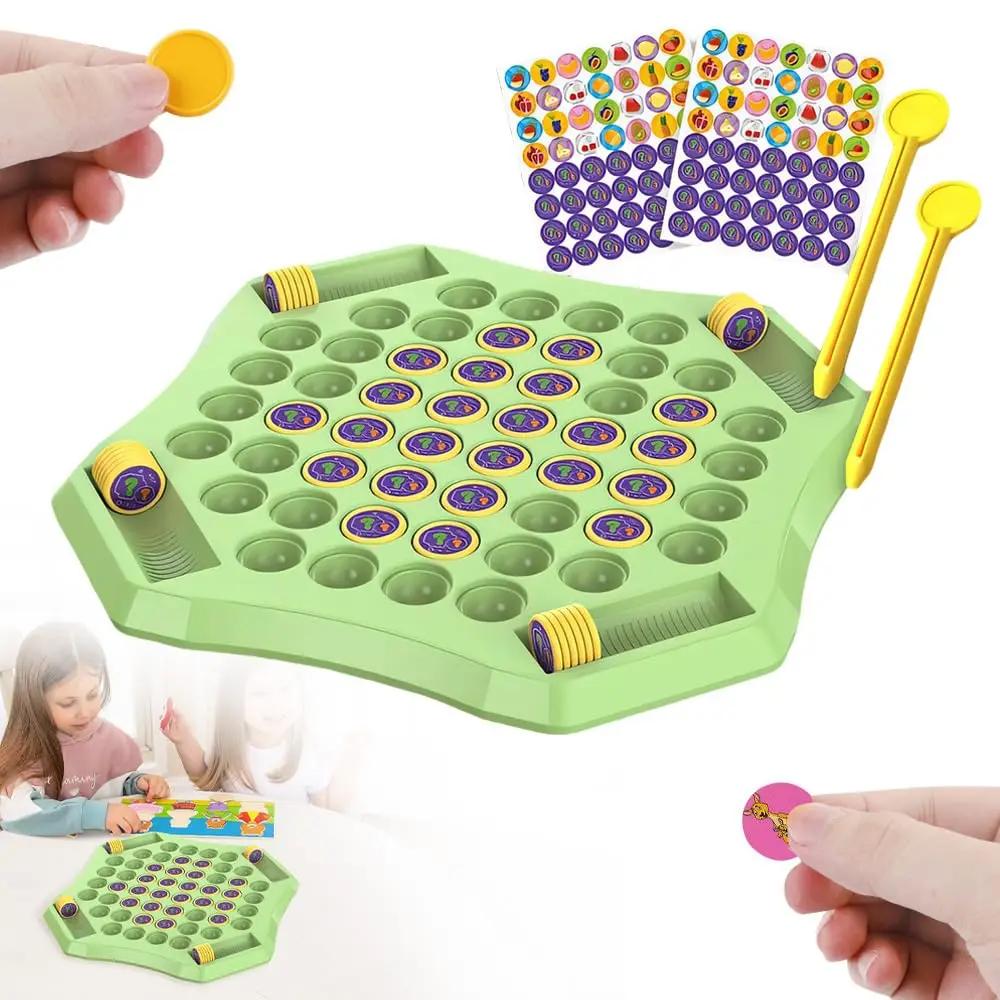 1Pc Animal/Fruit Flip Chess 54 Cards Memory Chess Game Cartoon Logical Thinking Cognitive Animal Learning Chess Kids Party Toys