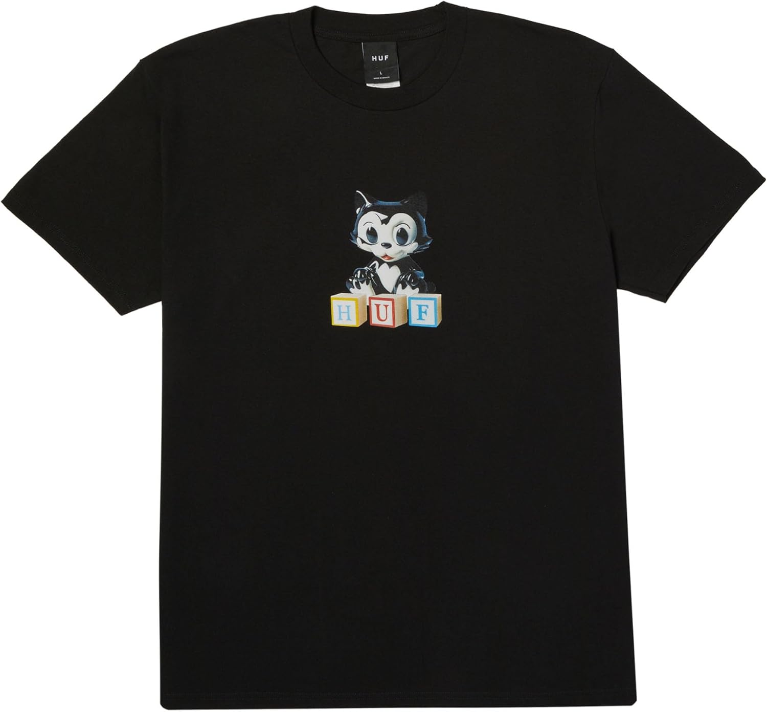HUF Blocks Short Sleeve Tee | Mens T-Shirt Streetwear Oversized Graphic Tee Unisex T-Shirt XXXL