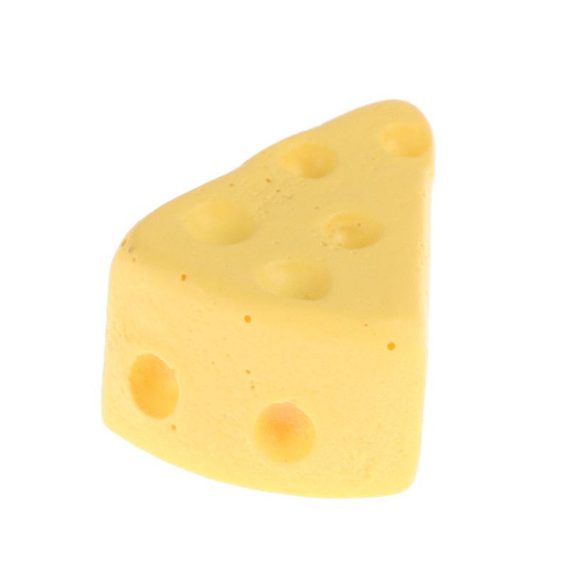 10 Stück/Los Miniatur Essen 1/6 Mini Käsekuchen Puppenhaus