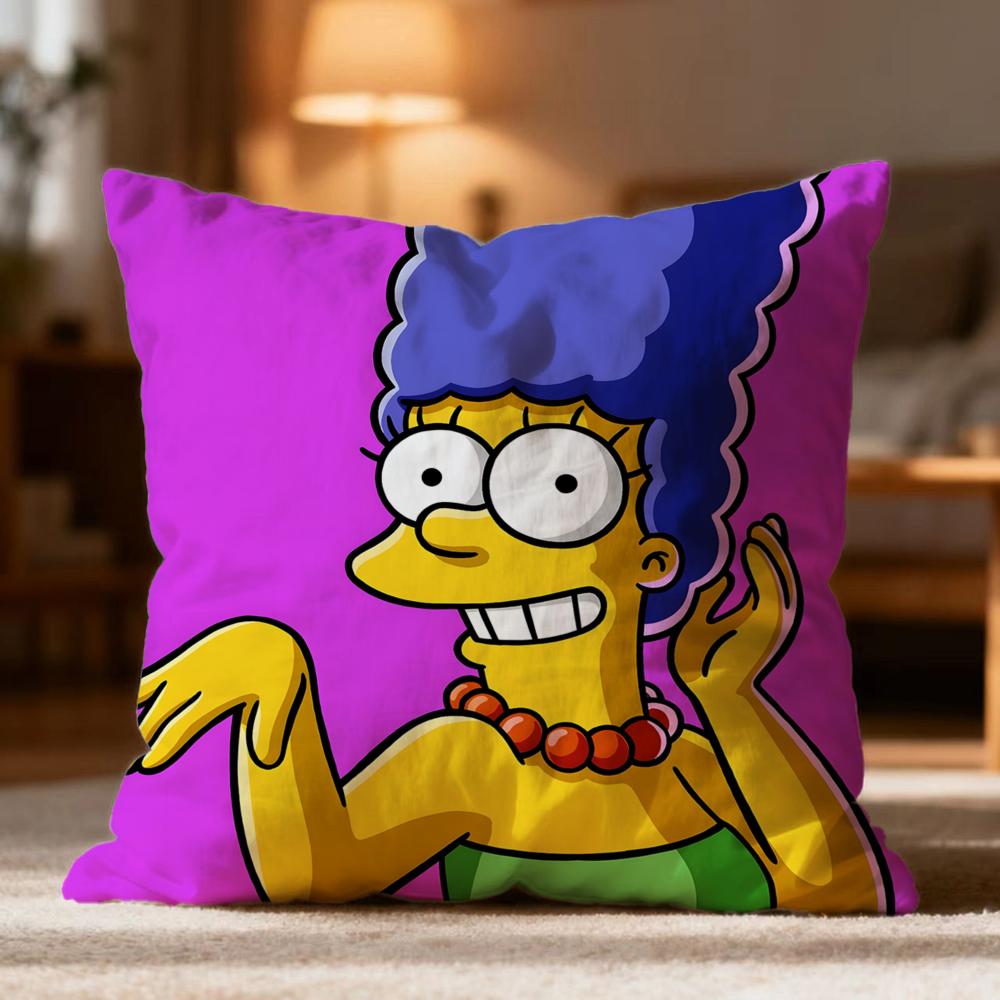Hot T-Tthe Simpsons Cushion Cover Soft Washable Pillow Case Multi-Scene For Couch Bed Travel Office Use