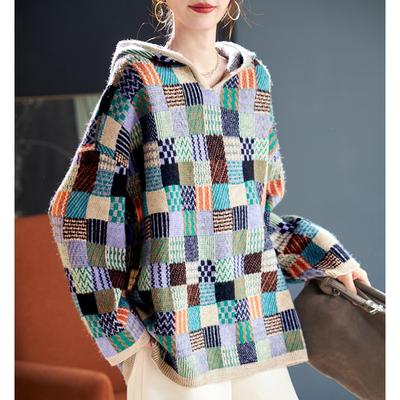Autumn Pullover New Women Knit Sweaters Colorful Knitting Loose Sweater