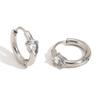 MamacitaSlay 316L Stainless Steel Zircon Hoop Earrings 18K Gold Plated Waterproof Simple Jewelry Women's DIY Earrings 2026 Gifts