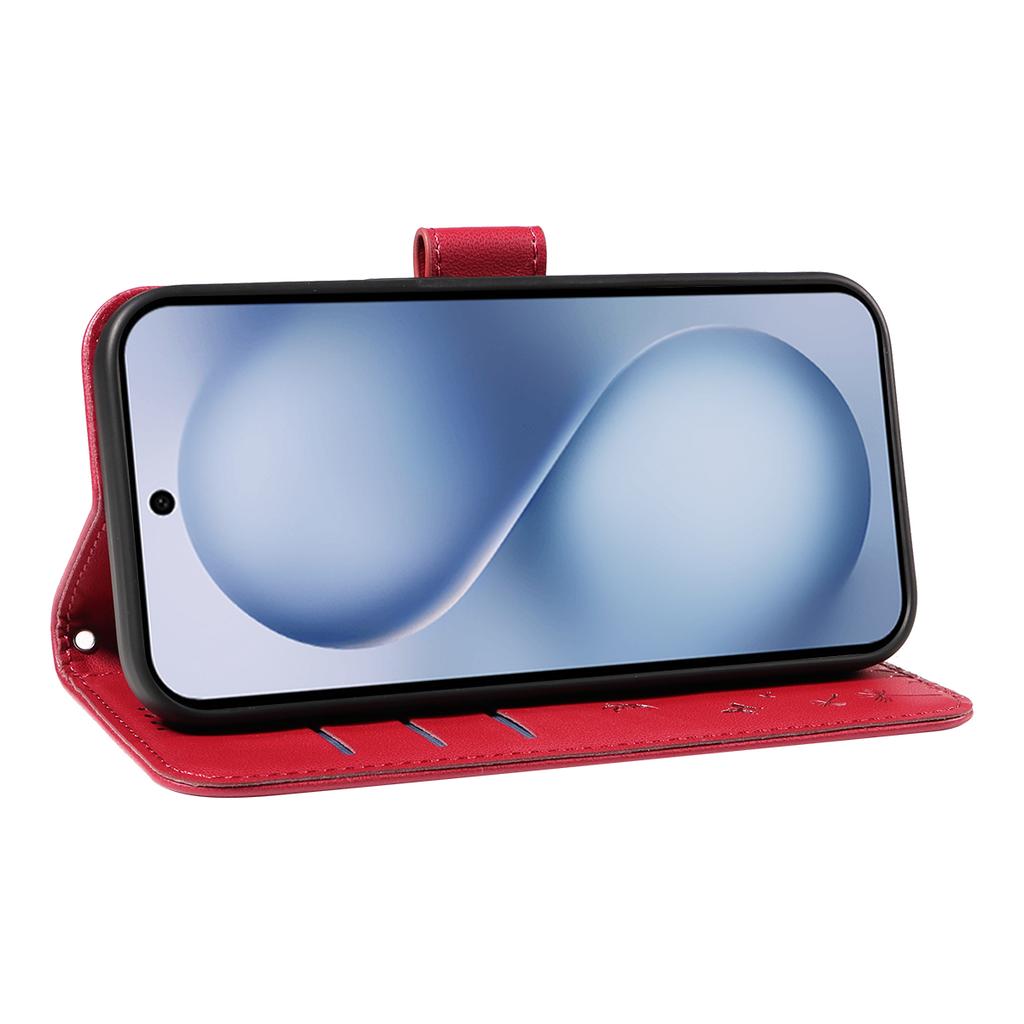 For vivo X200 FE 5G/vivo S30 Pro mini 5G Leather Wallet Case with Strap Dandelion Imprint Phone Stand Cover