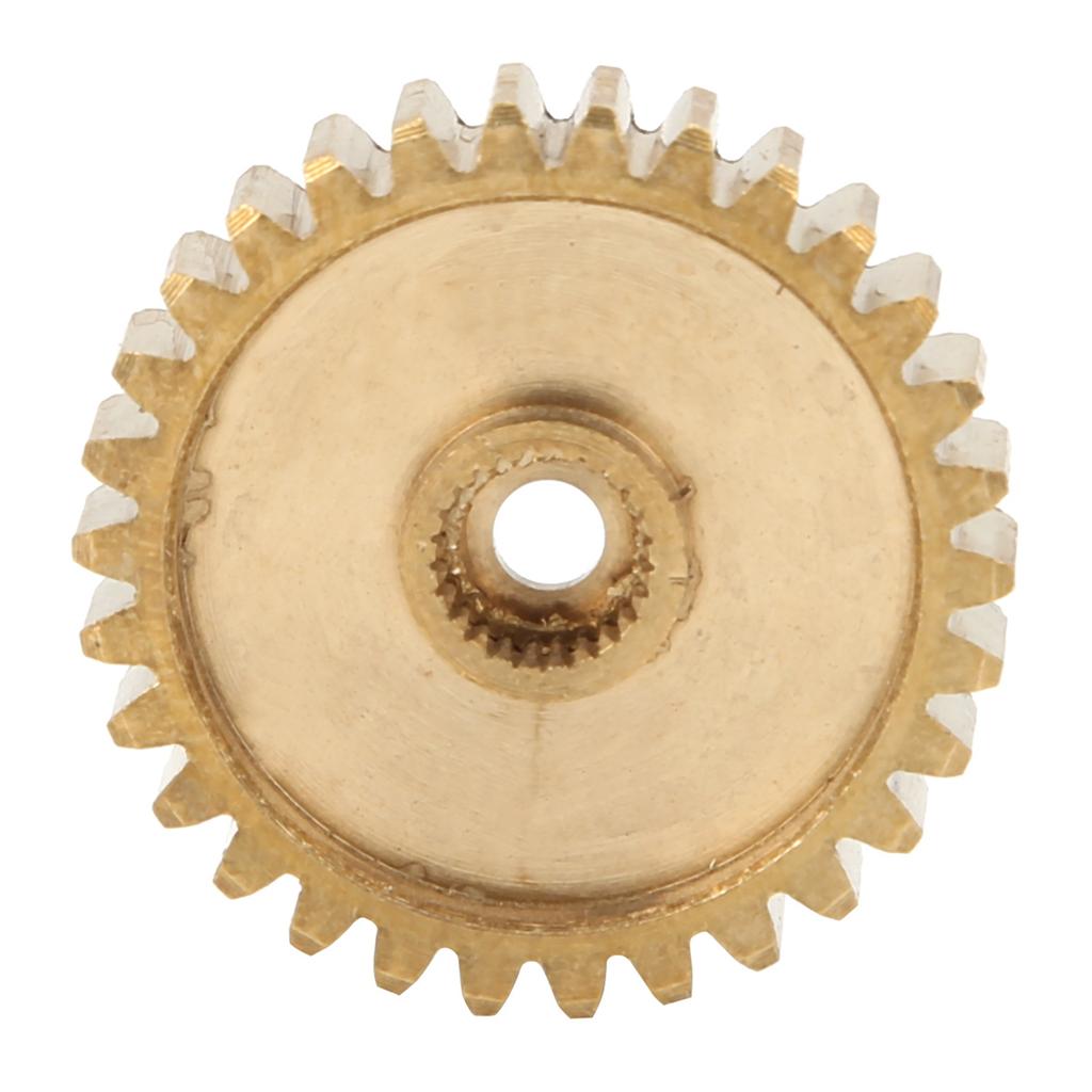 Spur Gear Brass 30 Tooth for Servo 25 Tooth Spline 0.8 Mod Industrial Robot Part 4305?0025?0030