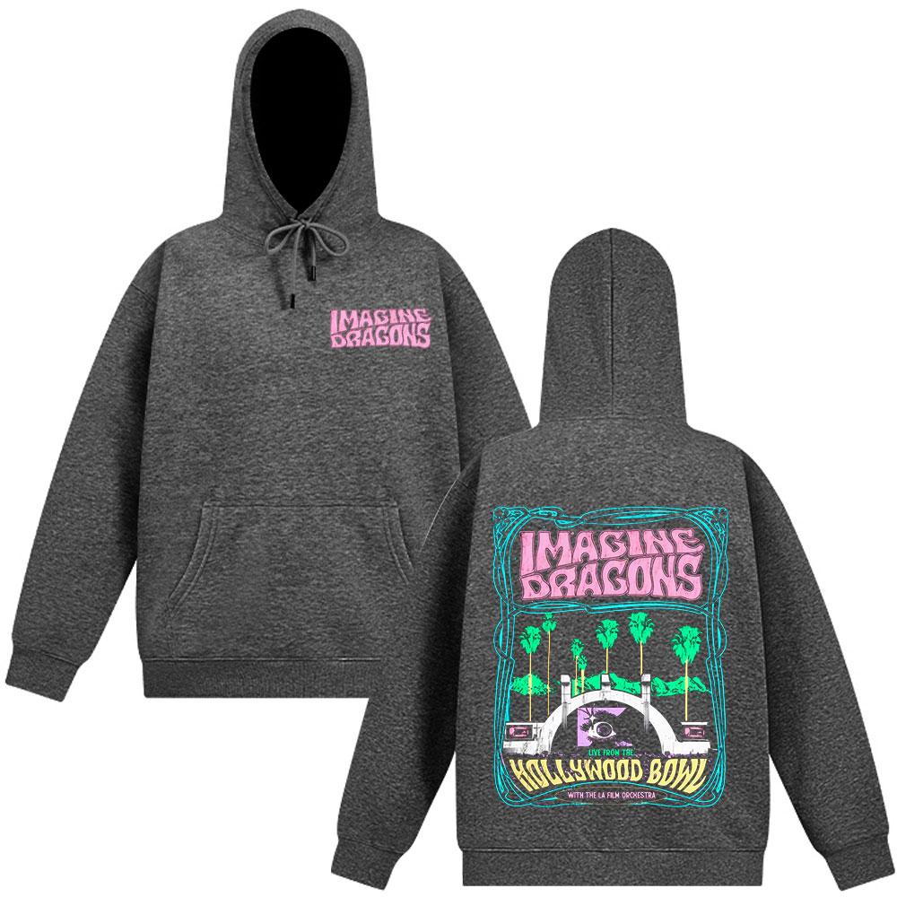 Imagine Dragons Band Loom World Tour 2025 Harajuku Sweatshirt Herren Damen Hip-Hop Pullover Heißer Verkauf Locker Lässig Übergroß Kapuzenpullover