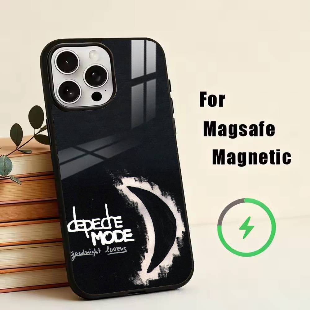 DM-Depech Band Mode  Phone Case For iPhone17,16,15,14,13,12,11 Plus,Pro Magnetic with Magsafe Wireless Charging