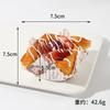 Home Decor PU  Simulated Square Paper Cup Bread Model Cup Fruit Cream Brushed Cake Dessert Shooting Prop Decoration