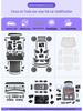Tesla Model Y 6-Seat Floor Mats - Full Coverage TPE Pineapple Carpet Surface