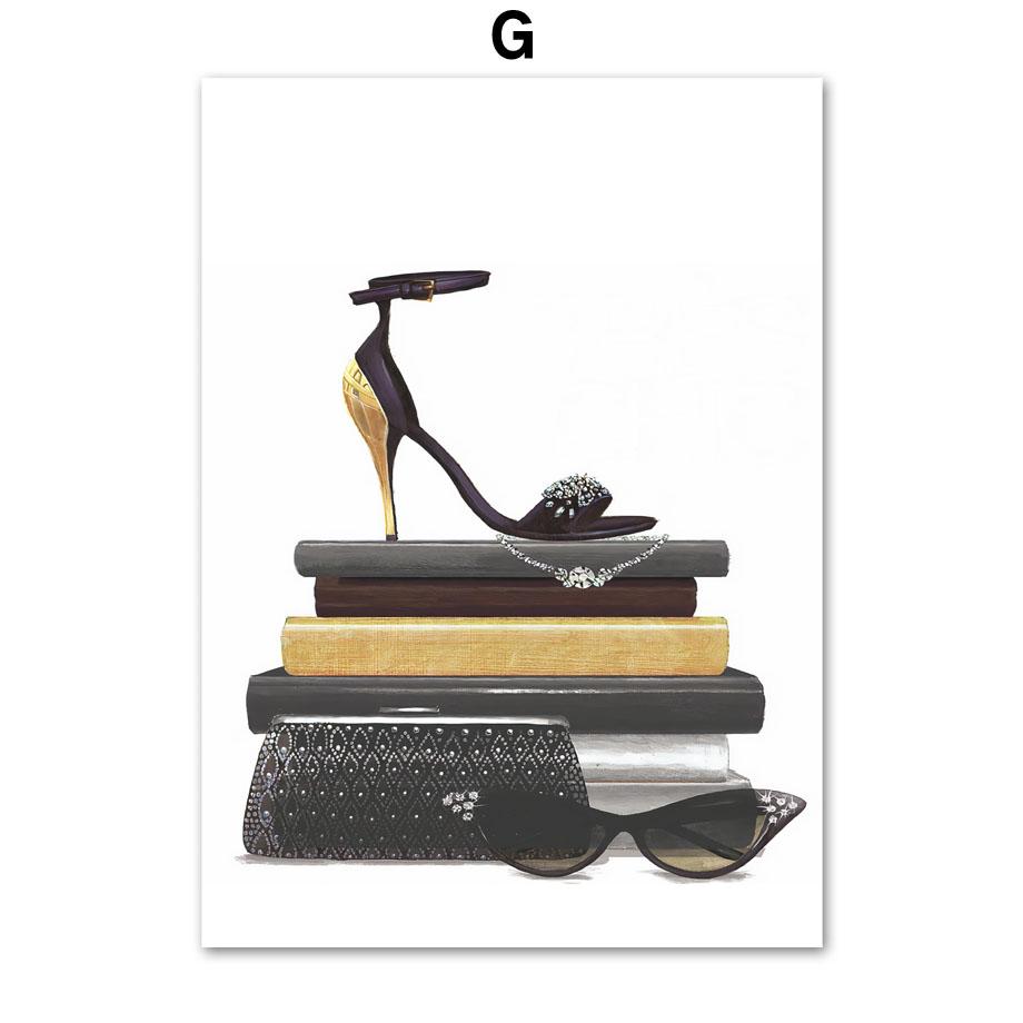 

Черно-белая роскошная модная настенная живопись на холсте флакон духов модные постеры и принты настенные панно для декора гостиной A4 21X30cm No Framed