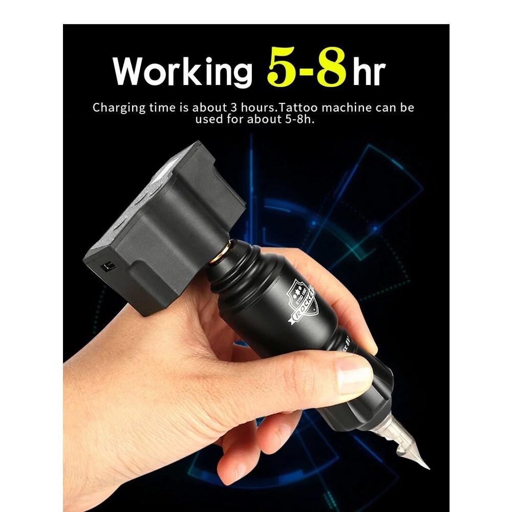 Tattoo Kit Tattoo Machine Machine Portable Battery RCADC Jack LED Digital Screen Type C Cord Wireless, 1 Piece, 13.RCA Jack Type 10