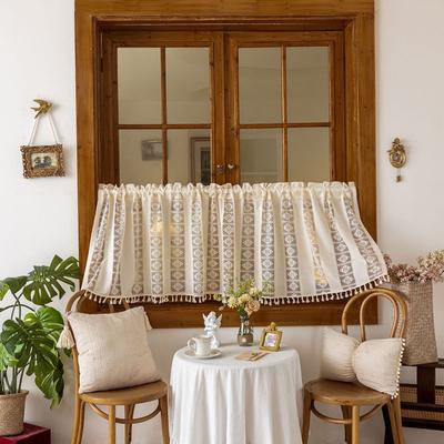 Countryside Tassel Short Curtain Decorative Curtains