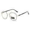 Photochromic Anti Radiation Eyeglasses For Women/Men Milk Tea Color  Anti-blue Glasses Frame Anti rad Sun Adaptive Glass Metal Round Female Sunglasses