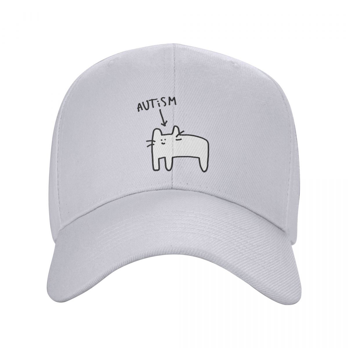

Autistic Cat Animal Autism And ADHD Awareness Baseball Caps Fashion Men Women Hats Casual Cap Hip Hop Baseball Hat Casquette One Size