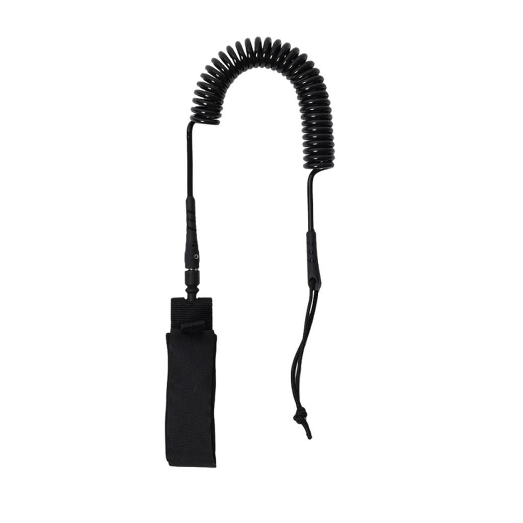 10FT 5.5 MM Paddle Board Leash Strong Cord Surfboard Foot Leash 360 Degree Rotating Design for Swivels Inflatable Longboard