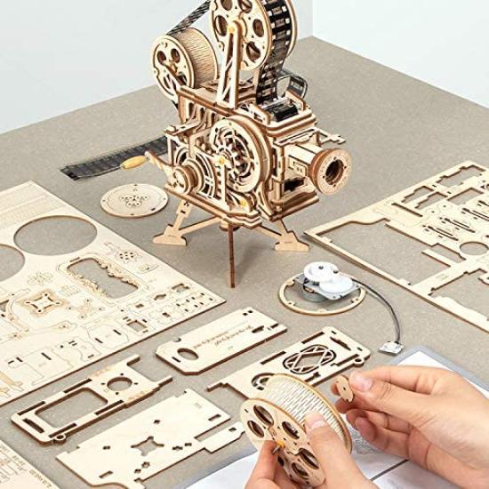 3D Wooden Puzzle LK601 with Japanese Instructions Projector Tsukurundesu®