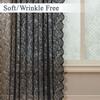 2pcs Semi-sheer Lace Curtains Rod-pocket Gauze Curtain