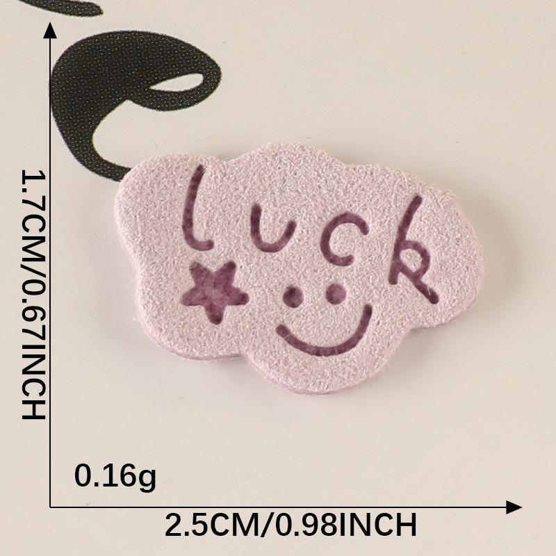 10Pcs/Bag Clothing Accessories Love Letter Leather Label Handbook Diy Embroidery Patch Printed Fabric Label Logo