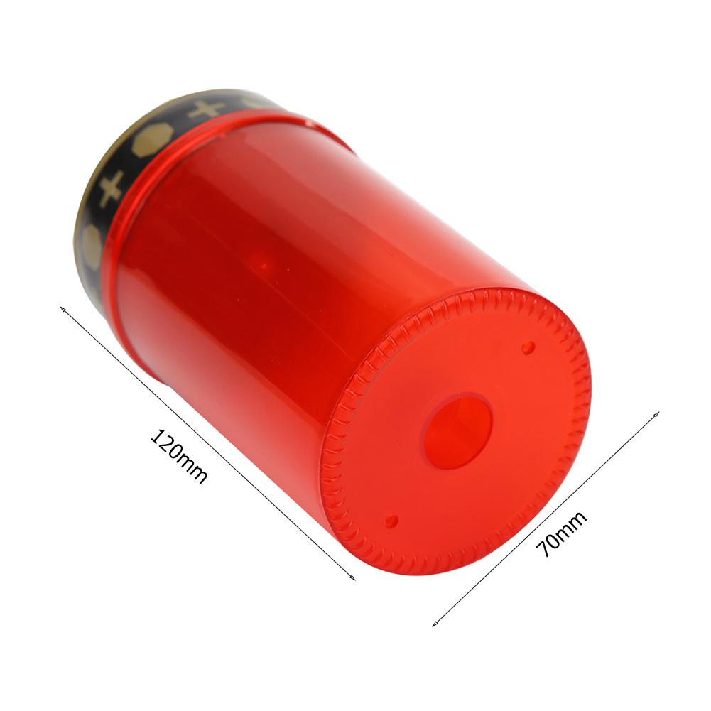 Solar Cemetery Lamp Outdoor Electronic LED Candle Light Flameless Solar Decorative Tea Light Cemetery Ritual Garden Lawn Lamp